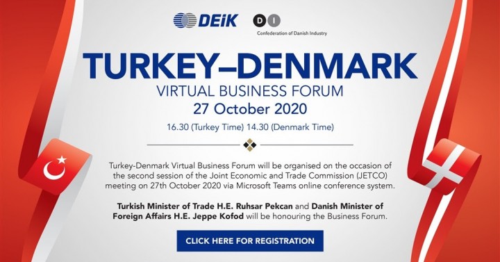 Türkiye-Danimarka II. Dönem Jetco Toplantısı Vesilesiyle Sanal İş Forumu