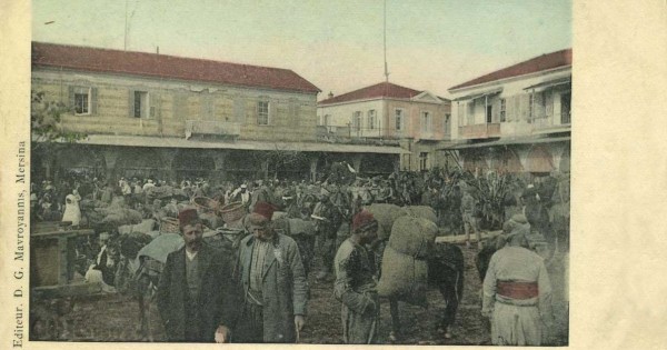 Ed. D.G. Mavroyannis - Rusya ve Yunanistan konsolosluklarının Mersin Yoğurt Pazarı'ndaki yerleri - 1919