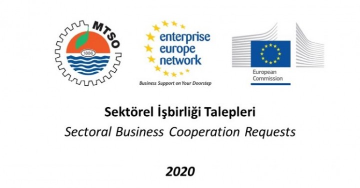 2020 - Avrupa İşletmeler Ağı Sektörel İş Birliği Talepleri Yayınlandı